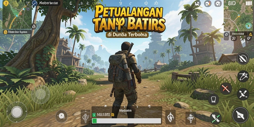 Tampilan gameplay 8ID yang menakjubkan dalam dunia terbuka.
