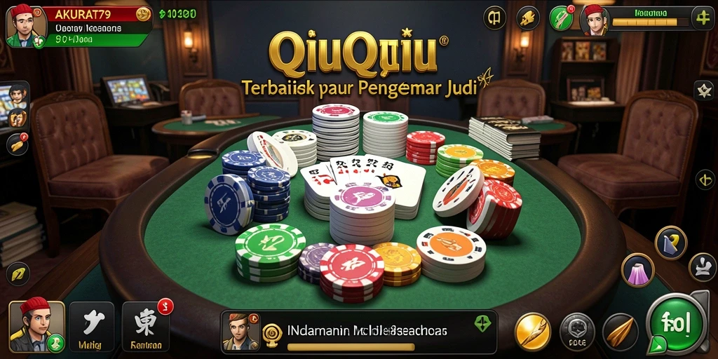 Tampak seru saat bermain QiuQiu di AKURAT79.