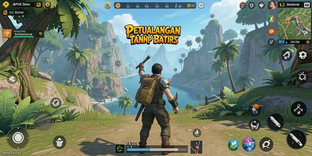 Screenshot API36 menampilkan petualangan mendebarkan di dunia terbuka.