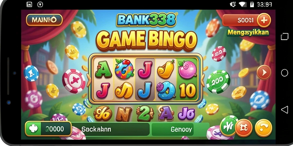 Tampilan gameplay Bingo yang seru dan menarik di BANK338.