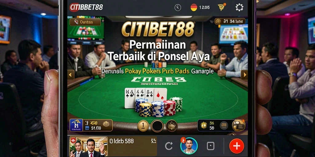 Tampilan menarik dari gameplay poker CITIBET88.