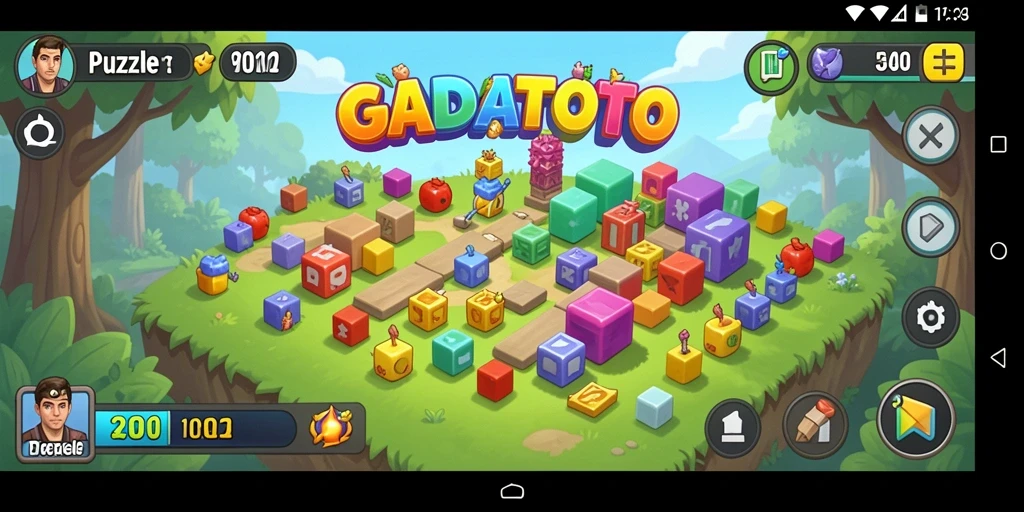 Screenshot GADAITOTO menampilkan gameplay Puzzle yang menyenangkan.