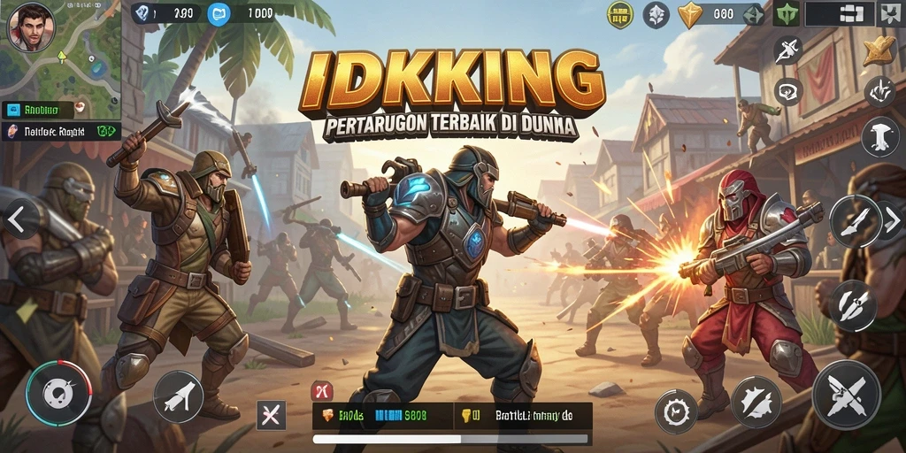 Gameplay seru IDRKING dalam pertempuran Battle Royale.