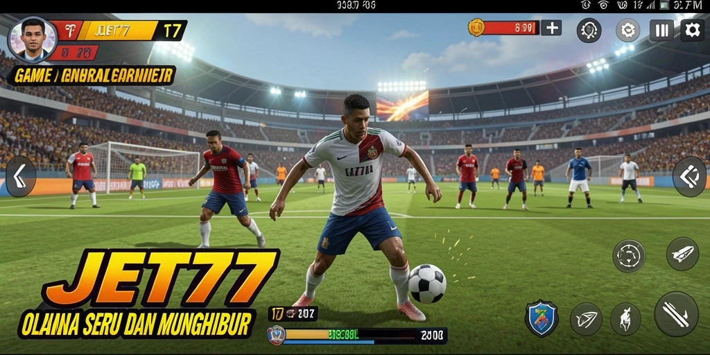 Tampilan gameplay JET77 yang menegangkan dan seru di lapangan.