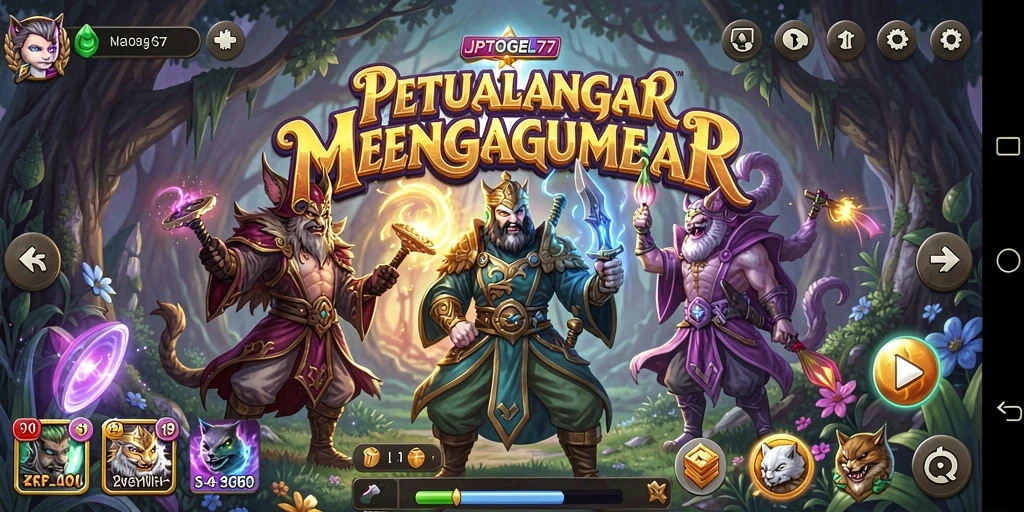Tampilan gameplay RPG yang memukau dari JPTOGEL77.