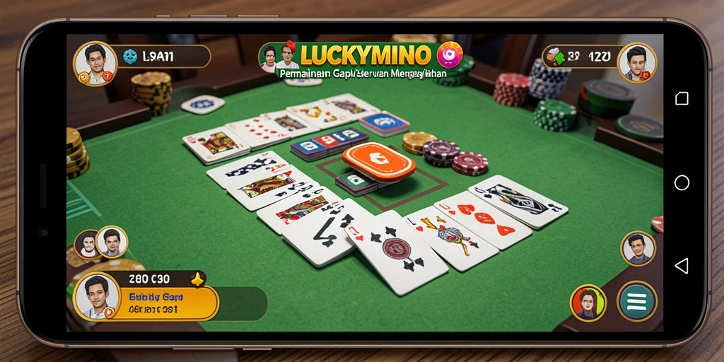 Tampilan gameplay LUCKYMINO yang menarik dan mengasyikkan.
