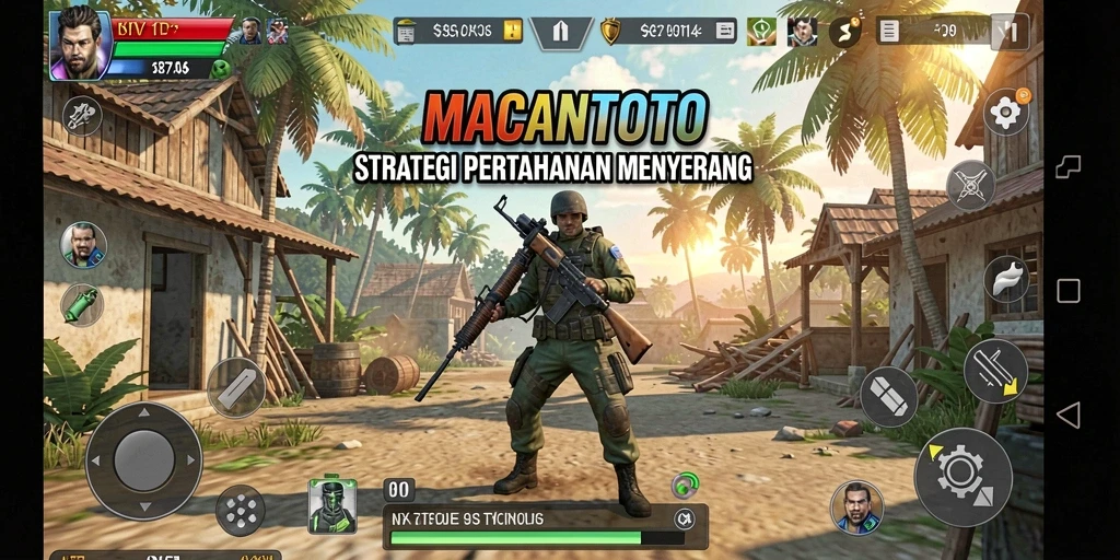Screenshot gameplay Tower Defense yang penuh aksi dan strategi.