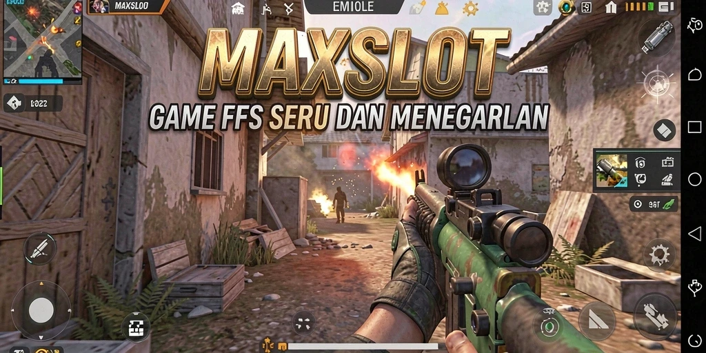 Gameplay seru dalam MAXSLOT dengan aksi tembak-menembak yang intens.