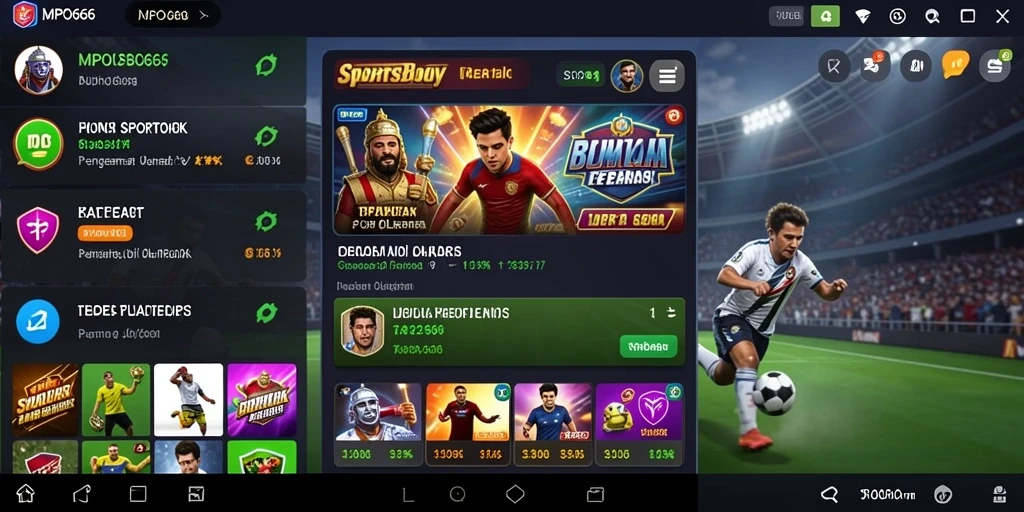Tampilan menarik dari gameplay taruhan olahraga di MPO666.