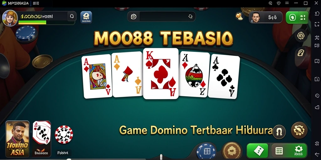 Tampilan permainan Domino menarik di MPO88ASIA.