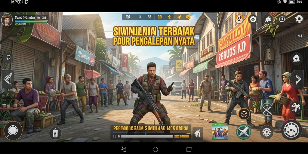 Tampilan gameplay MPOID menampilkan simulasi yang mendalam dan interaktif.