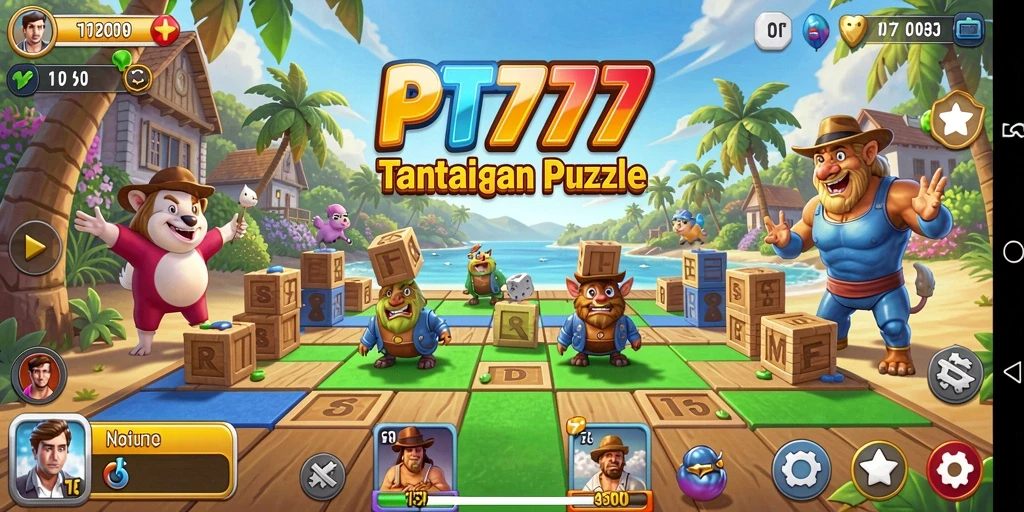 Screenshot utama PT777 menampilkan gameplay Puzzle yang menarik dan menantang.