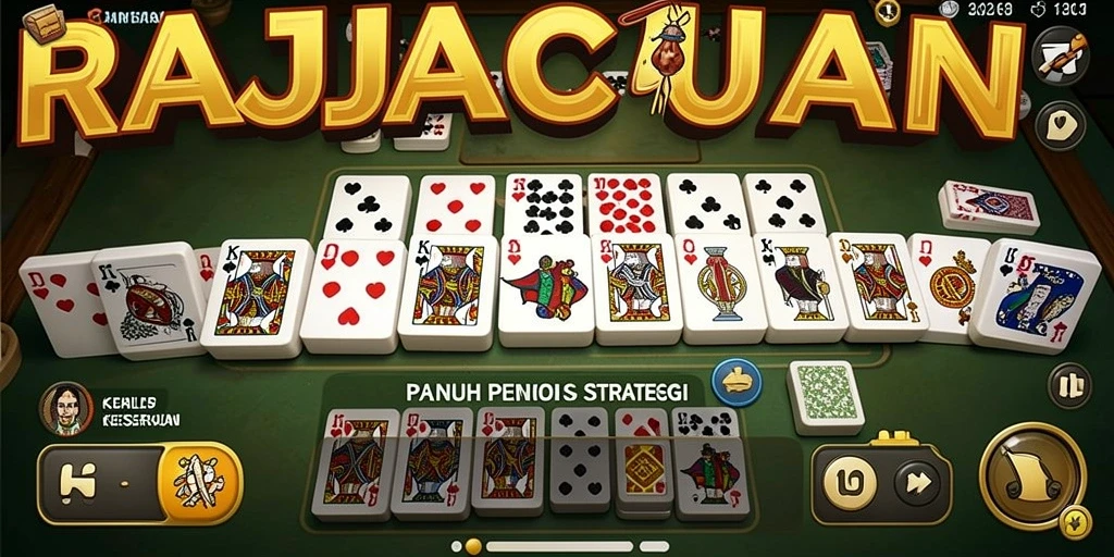 Tampilan menarik dari gameplay Domino di RAJACUAN.