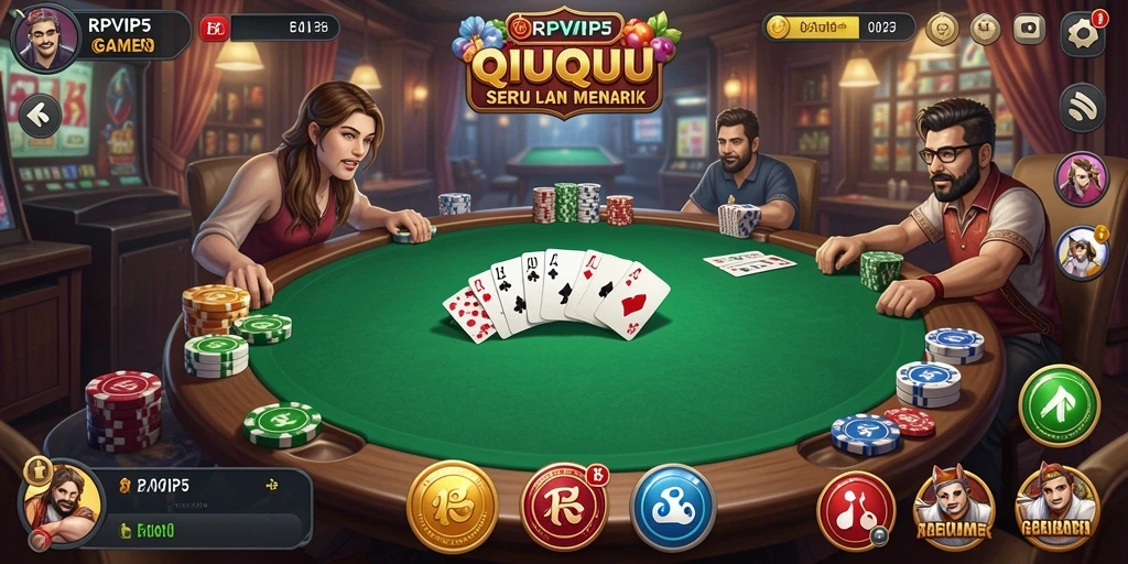 Tampilan menarik gameplay QiuQiu di RPVIP5.
