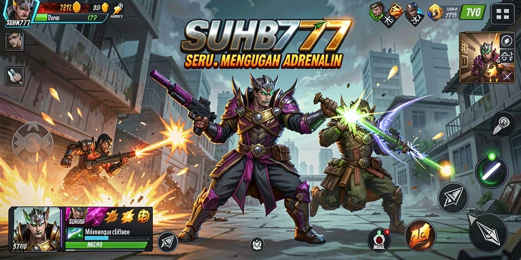 Gambaran menarik dari gameplay pertarungan di SUHU777.