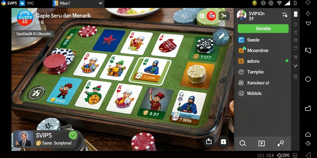 Tampilan screenshot utama SVIP5 menampilkan momen seru dalam permainan Gaple.